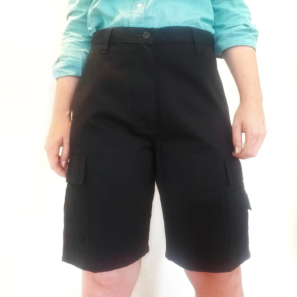 Mens Black Wrangler Cargo Pocket Shorts 32